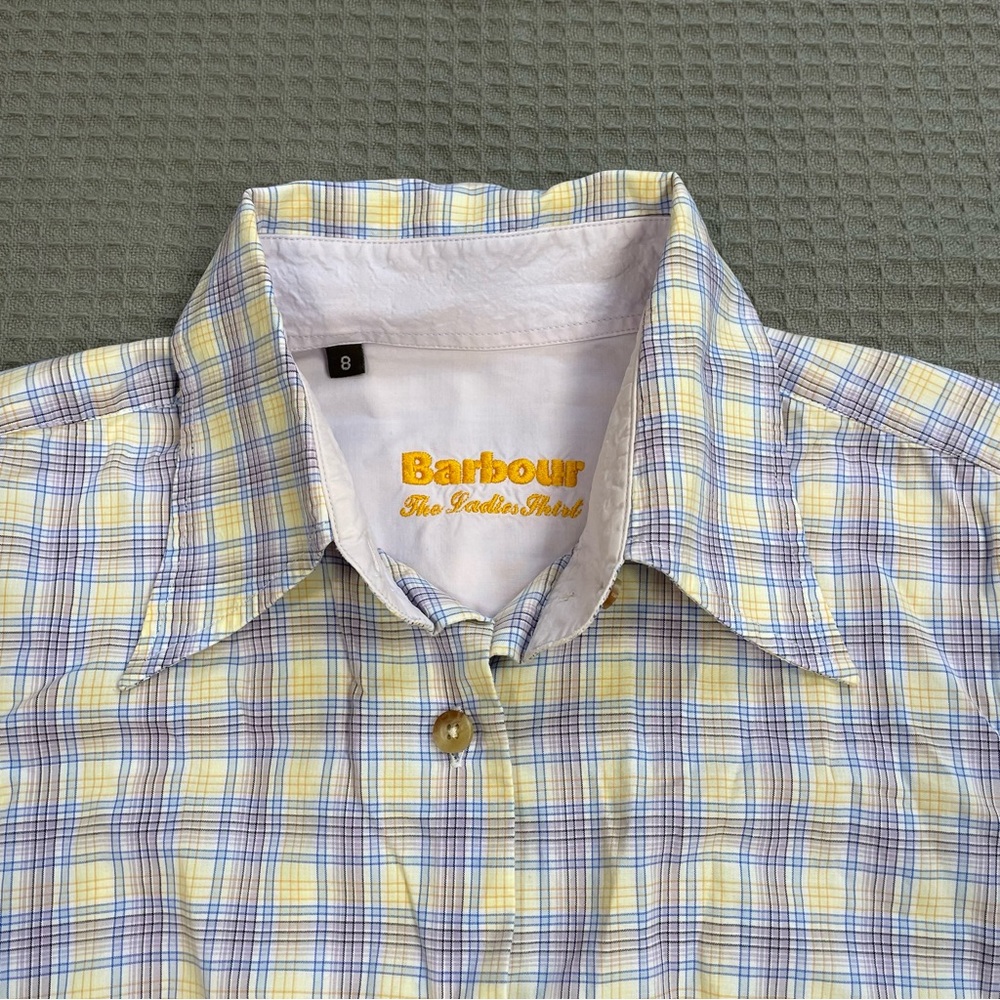 Barbour The Ladies Shirt 8 Womens Long Sleeve Button Up Plaid